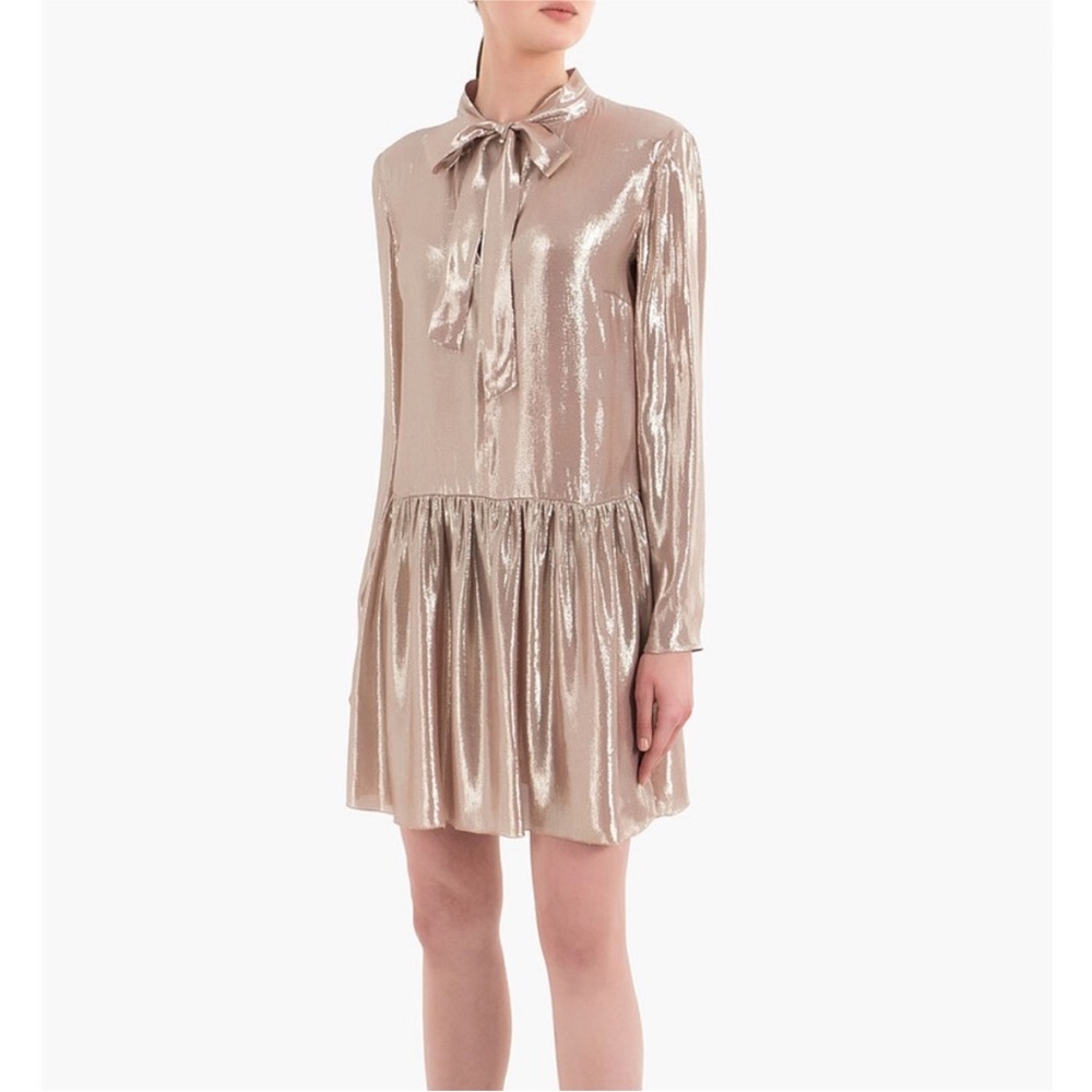 Red Valentino Metallic Mini Dress